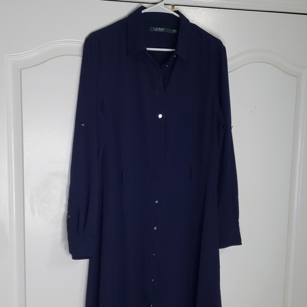 Navy blue ,plain long sleeve
